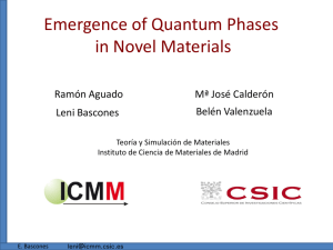 Introduction and Basic Concepts - Materials Science Institute of Madrid