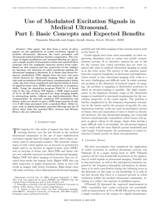 Use of Modulated Excitation Signals in Medical Ultrasound