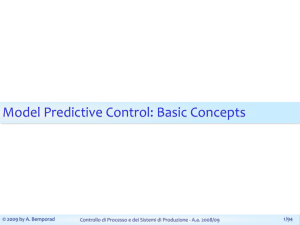Model Predictive Control: Basic Concepts