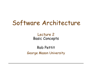 Software Architecture - George Mason University Department of