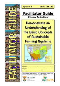 Facilitator Guide Demonstrate an Understanding of the Basic