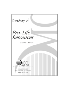 Pro-Life Resources - Minnesota Citizens Concerned for Life
