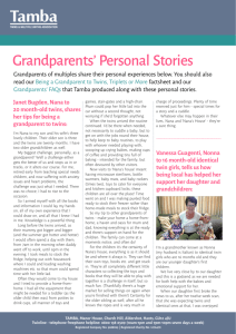 Grandparents` Personal Stories