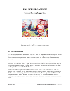Suggested Reading List - Roland Park Country School