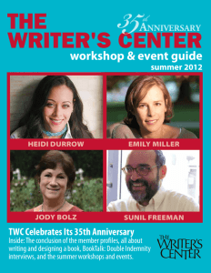 Summer 2012 - The Writer`s Center
