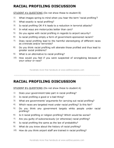ESL conversation lesson on racial profiling