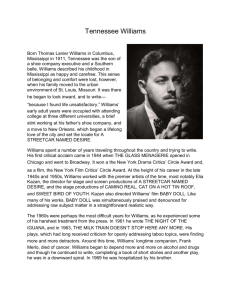 Tennessee Williams Background.doc