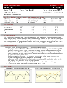 Pfizer - Fisher College of Business