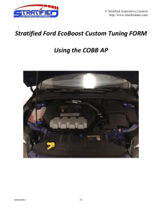 Stratified Custom Tuning Procedure for the Ford EcoBoost Using the