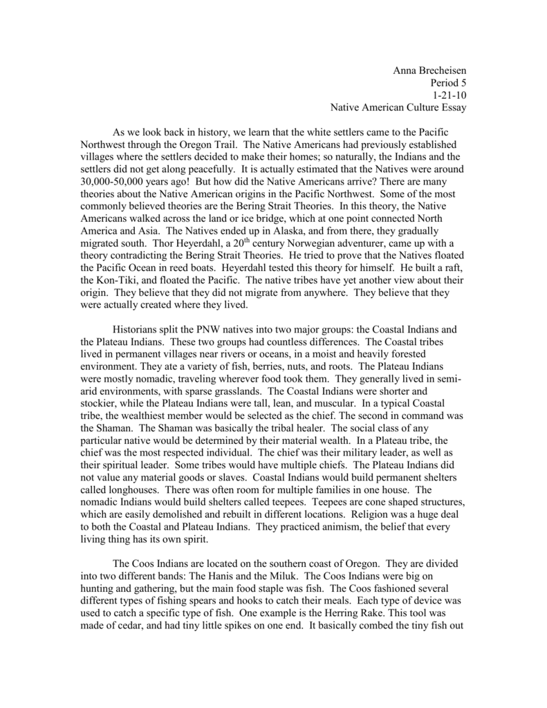 Free native american culture Essays and Papers | Help Me native american culture essay