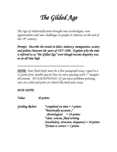 The Gilded Age- essay - ASC