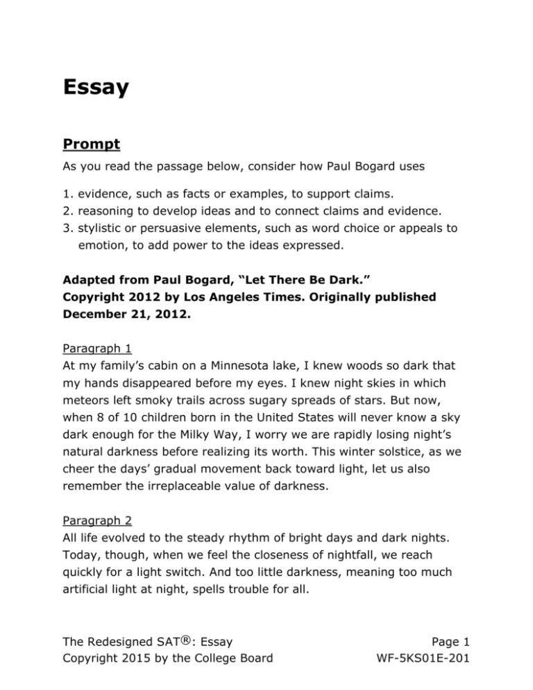 sat practice essay 8