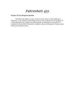 My First Day Of High School Essay Fahrenheit Mcgavockenglish Essay Thesis also Interesting Persuasive Essay Topics For High School Students Fahrenheit Essay Prompts For Novel Test Prepare Answers To Business Ethics Essay Topics