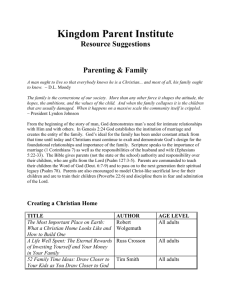 Parenting & Family - Prestonwood Christian Academy
