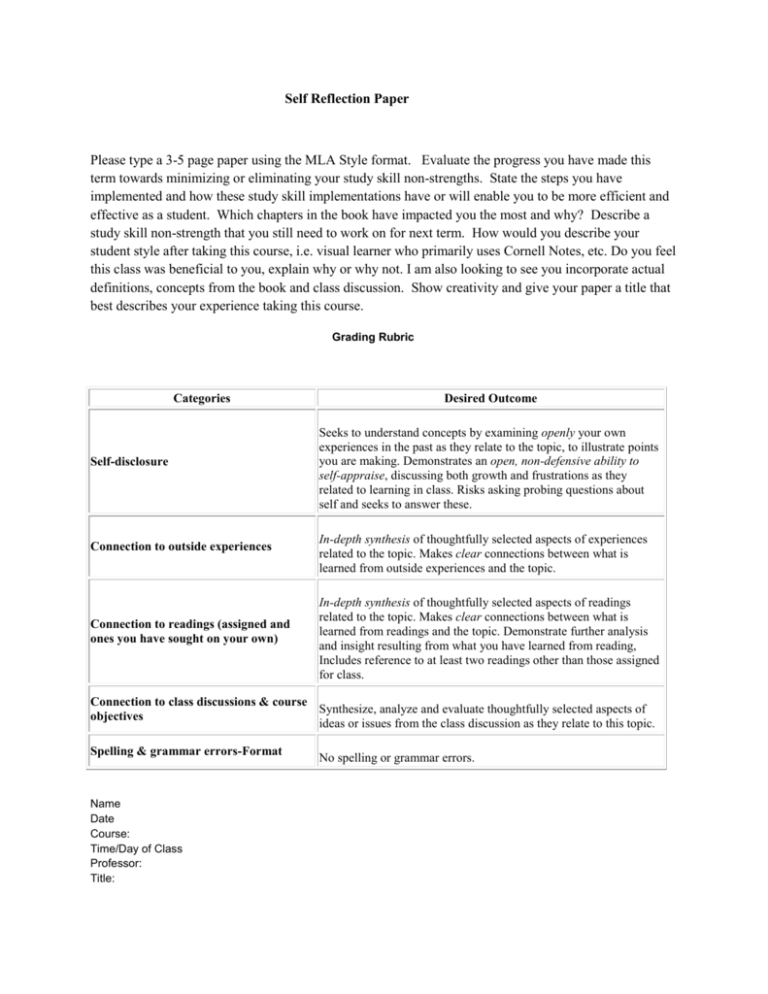 change management image self reflection paper assignment