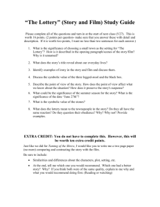 “The Lottery” (Story and Film) Study Guide