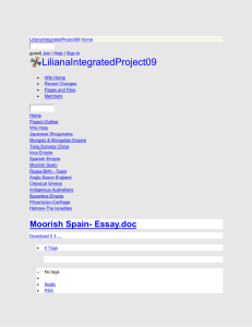 LilianaIntegratedProject09 - Moorish Spain- Essay.doc
