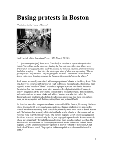 Busing protests in Boston