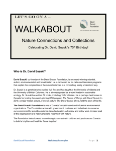 Let`s go on a … WALKABOUT Nature Connections and Collections