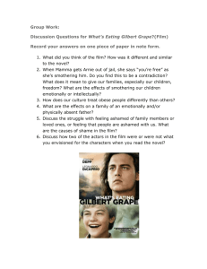 Discussion Questions for What`s Eating Gilbert Grape