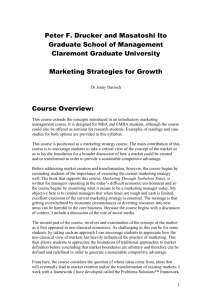 Claremont Graduate University - Marketing Through Turbulent Times