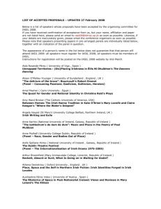 LIST OF ACCEPTED PROPOSALS – UPDATED 27 February 2008