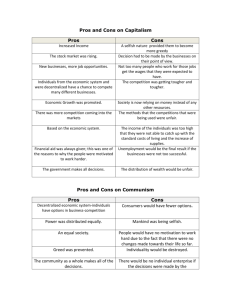 Pros and Cons on Capitalism and Communism .doc