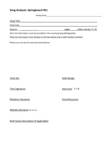 to view and an HE1 Song Analysis template and guidelines