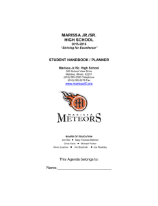Student Handbook - Marissa Junior/Senior High School