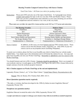 The roaring twenties essay