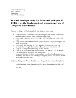 Examples Of Essay Papers Antigone Theme Essay Guidelinesdoc Science Fiction Essays also Essay Thesis Statement Example Making The Movie Antigone Sample English Essay