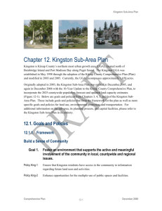 Chapter 12. Kingston Sub-Area Plan