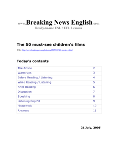The 50 must-see children`s films