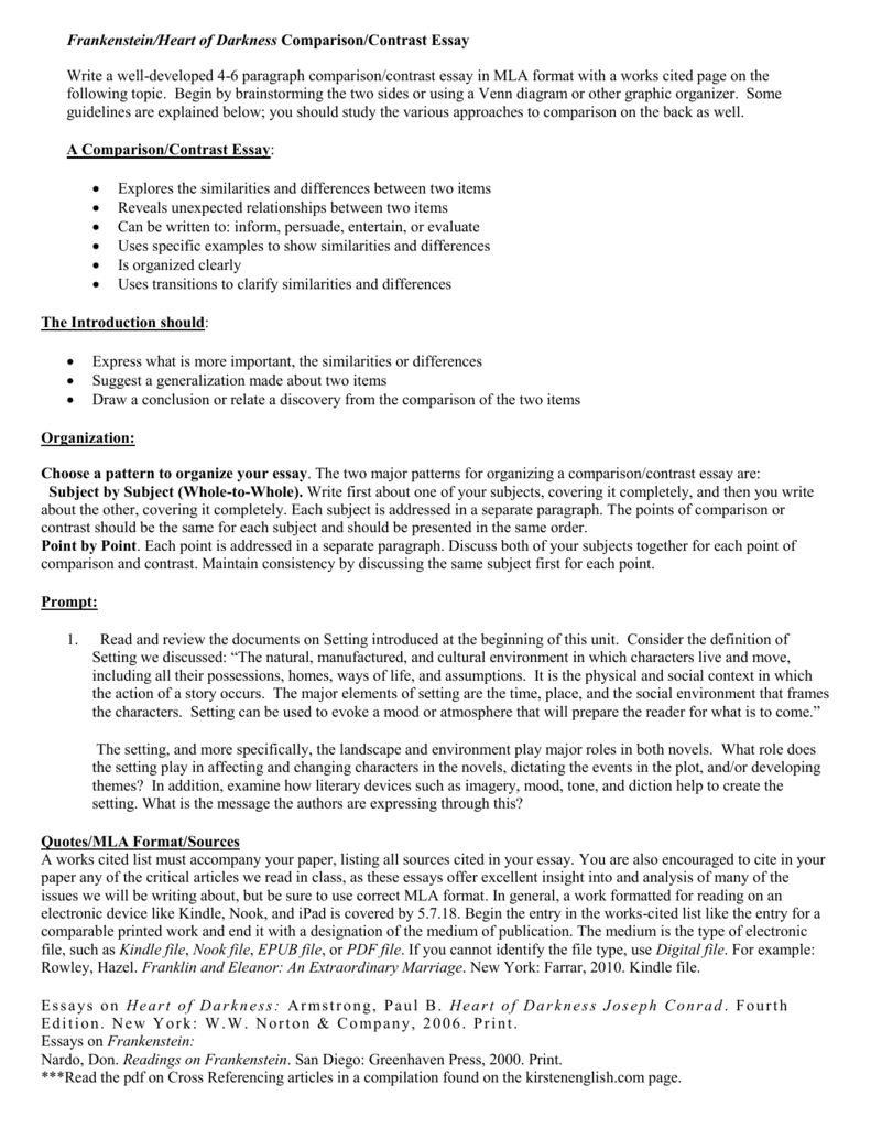 Frankenstein literary analysis essay