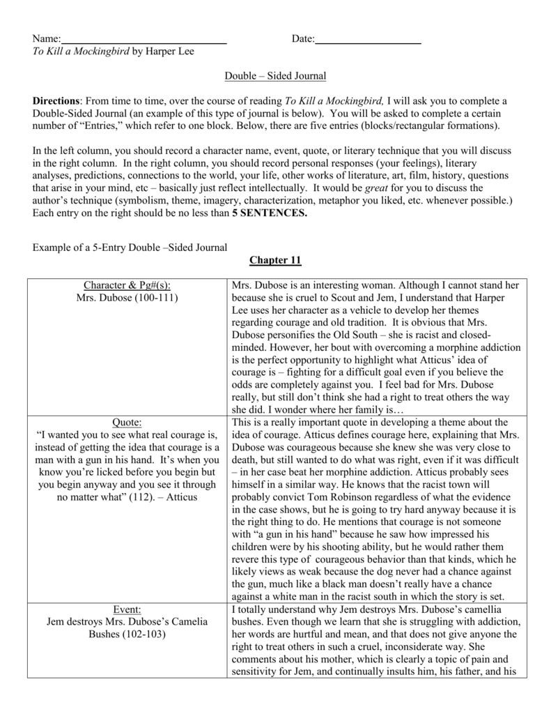 Double Sided Journal Template