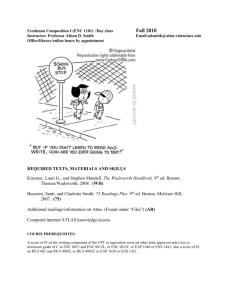 CLASS PARTICIPATION, READINGS AND ASSIGNMENTS (10 points)