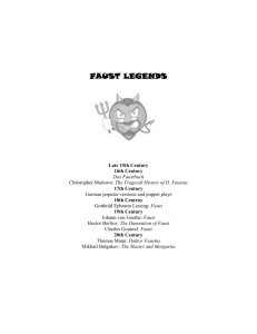 Faust Legend - The Calverton School