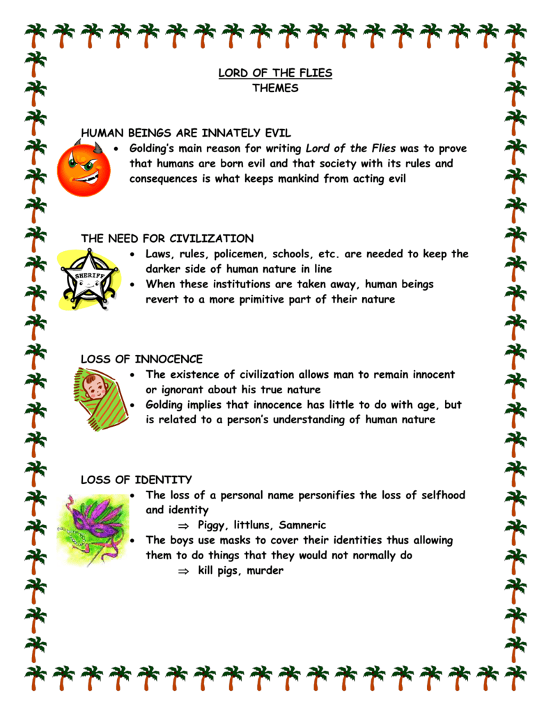 Loss Of Innocence In Lord Of The Flies Literary Analysis