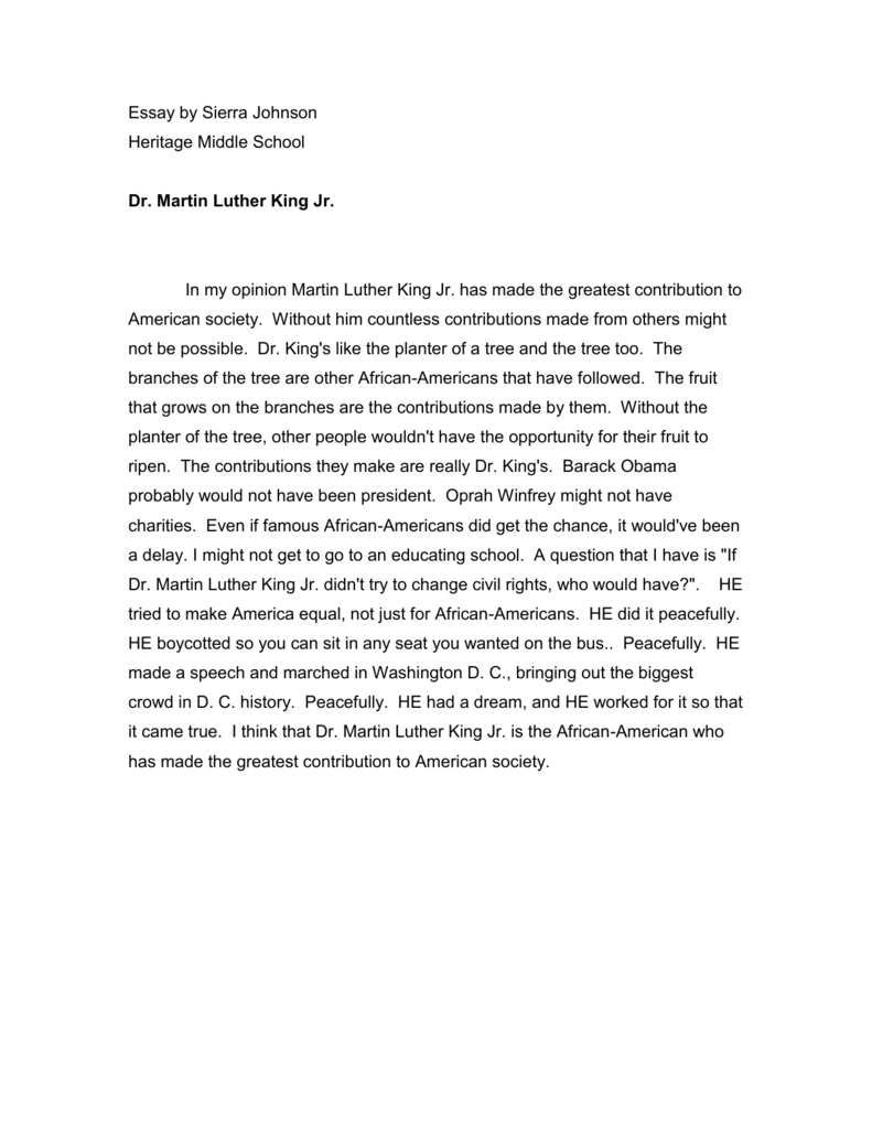 essay on martin luther king jr i have a dream speech