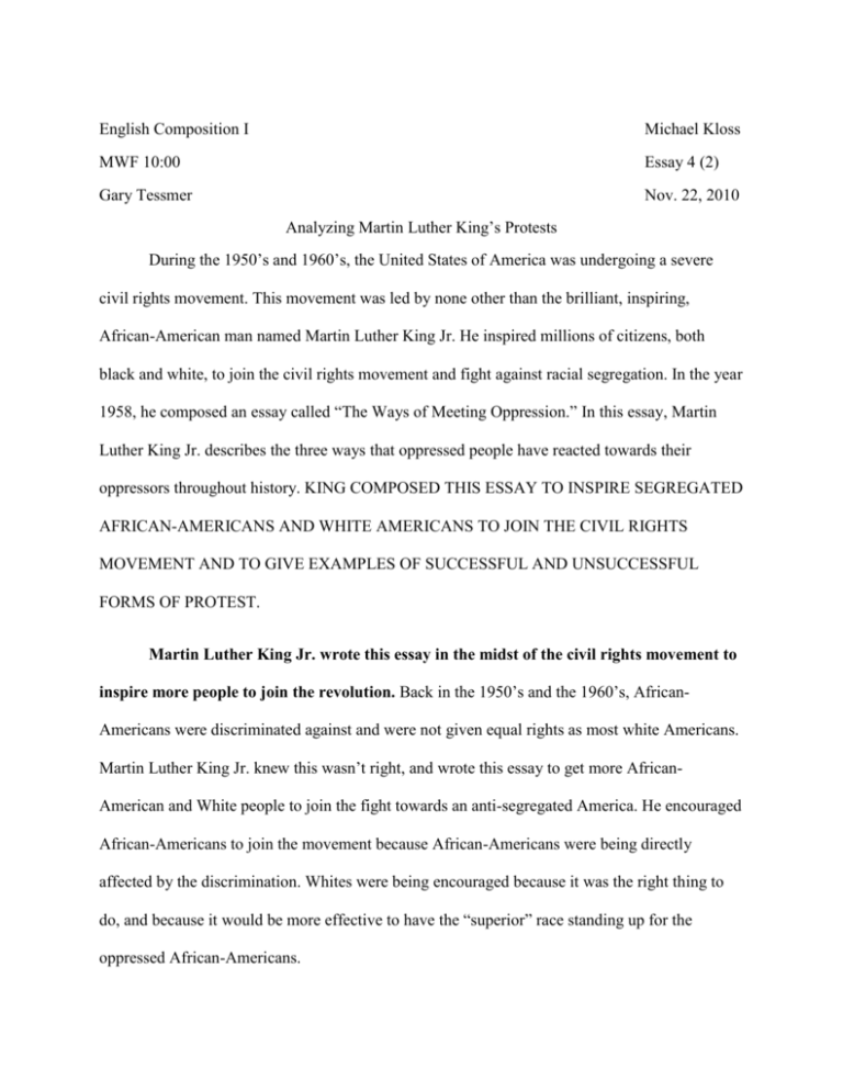 african american civil rights movement essay