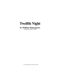 twelfth night essay with headings