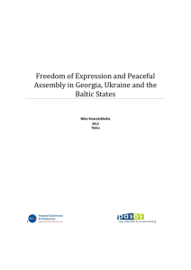 Freedom of Expression and Peaceful Assembly in Georgia