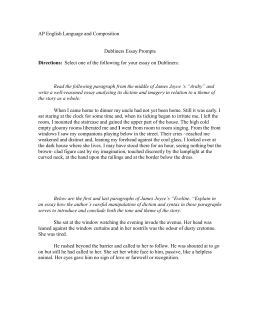 Higher English Reflective Essay Joyce Essay Eveline And Arabydoc Sample Essays High School Students also Business Essays Eveline By C Example Essay Papers