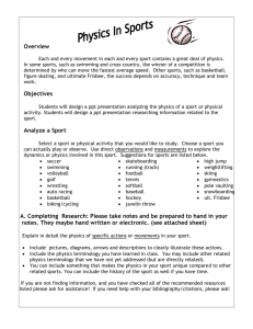 Physics In Sports