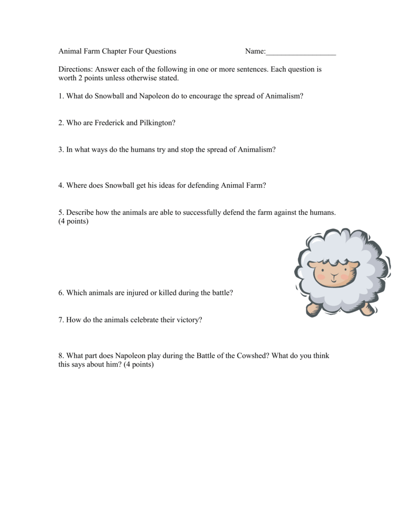 Animal Farm Chapter Four Questions