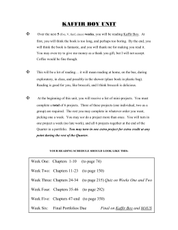 Kaffir boy essay