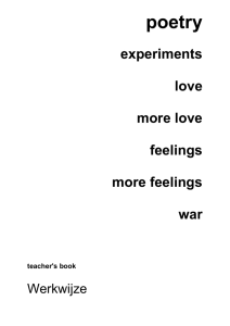 poetry experiments love more love feelings more feelings war
