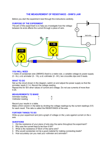 Ohm`s law - schoolphysics