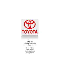 Toyota- Recommendations