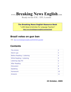 Brazil votes on gun ban